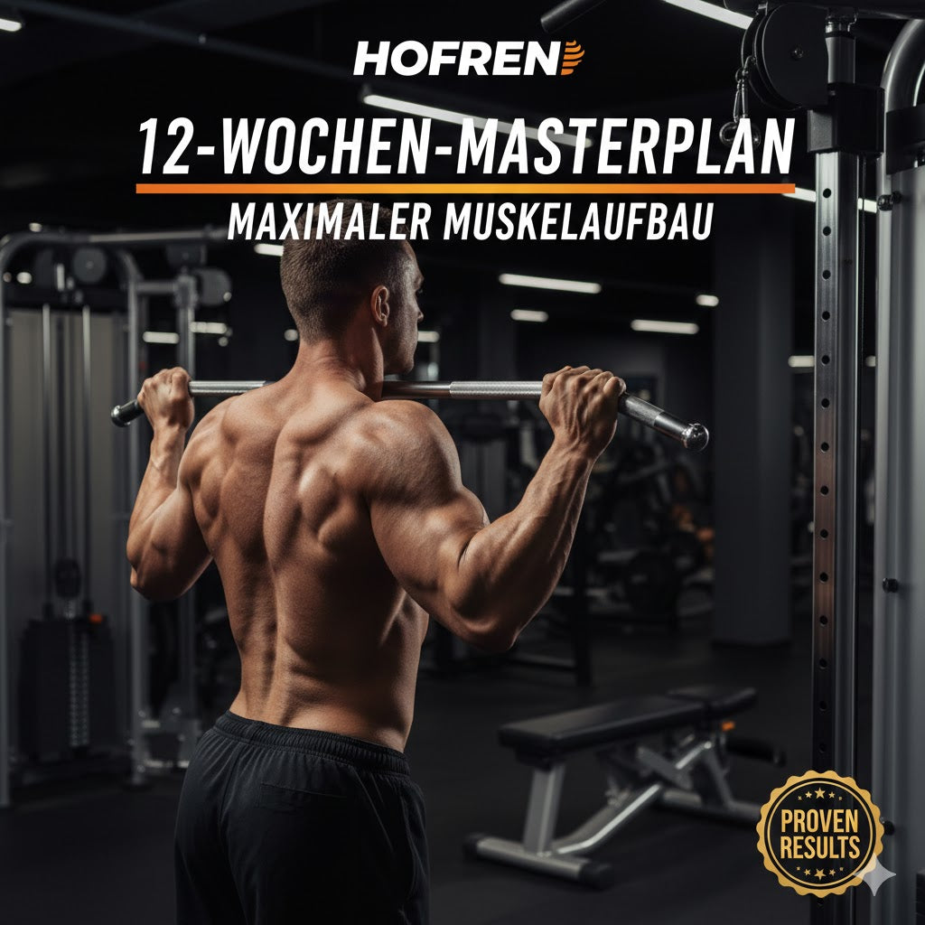 HOFREN 12 Wochen Muskelaufbau Plan – Kostenlos im 3er Pack enthalten