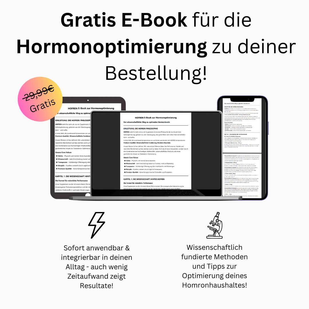 HOFREN E-Book Testosteron Optimierung – Kostenlos im 3er Pack enthalten